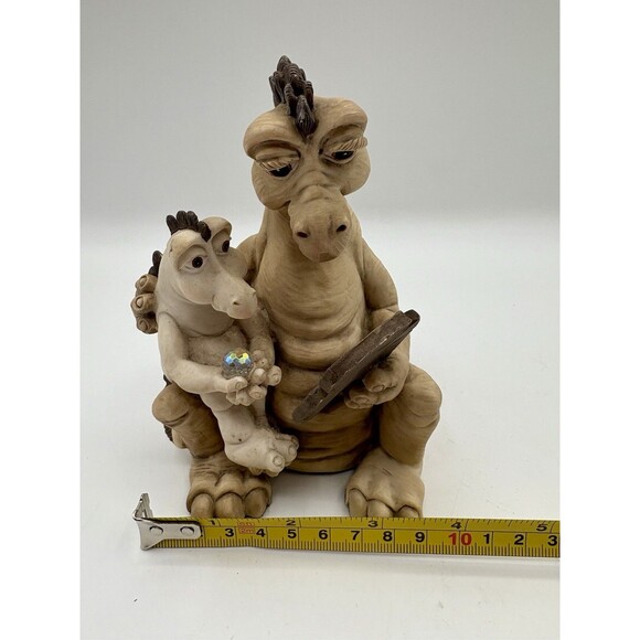 Vintage Krystonia Panton Flayla & Jumbly Dragon Signed Figurine Art Sculpture - Picture 9 of 10